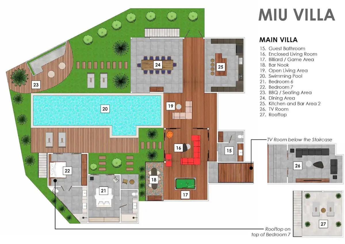 You Think You Know Canggu - Think Again! Stunning Large Luxxe 7Bed Villa Esterno foto
